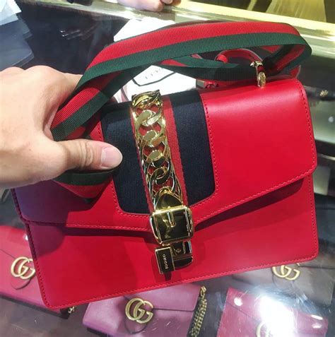 gucci sylvie bag outfit|Gucci sylvie bag price.